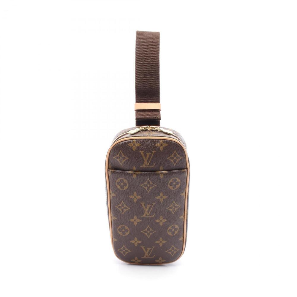 LOUIS VUITTON Brown Monogram Leather Pochette Hobo Bag - Picture 1 of 6